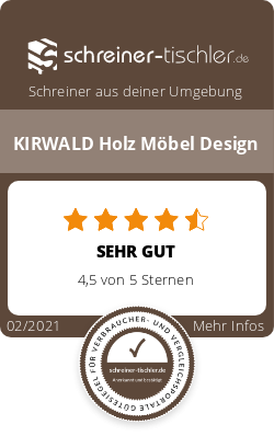 KIRWALD Holz Möbel Design Siegel