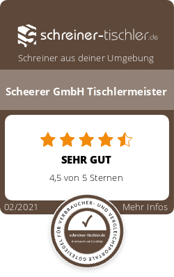 Scheerer GmbH Tischlermeister Siegel