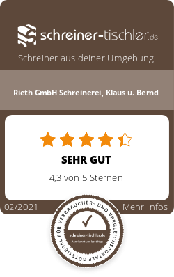 Rieth GmbH Schreinerei, Klaus u. Bernd Siegel